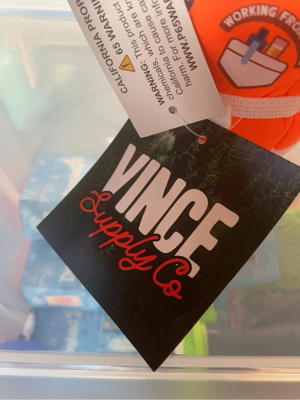 Vince Supply Co. “Working From Home” Novelty Can Cooler Hi-Vis Safety Vest NWT